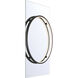 Trails 36 X 24 inch Matte Black LED Mirror