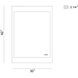 Mogano 42 X 30 inch White Oak LED Mirror