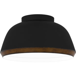 Tamara 3 Light 16 inch Matte Black Flush Mount Ceiling Light, Medium