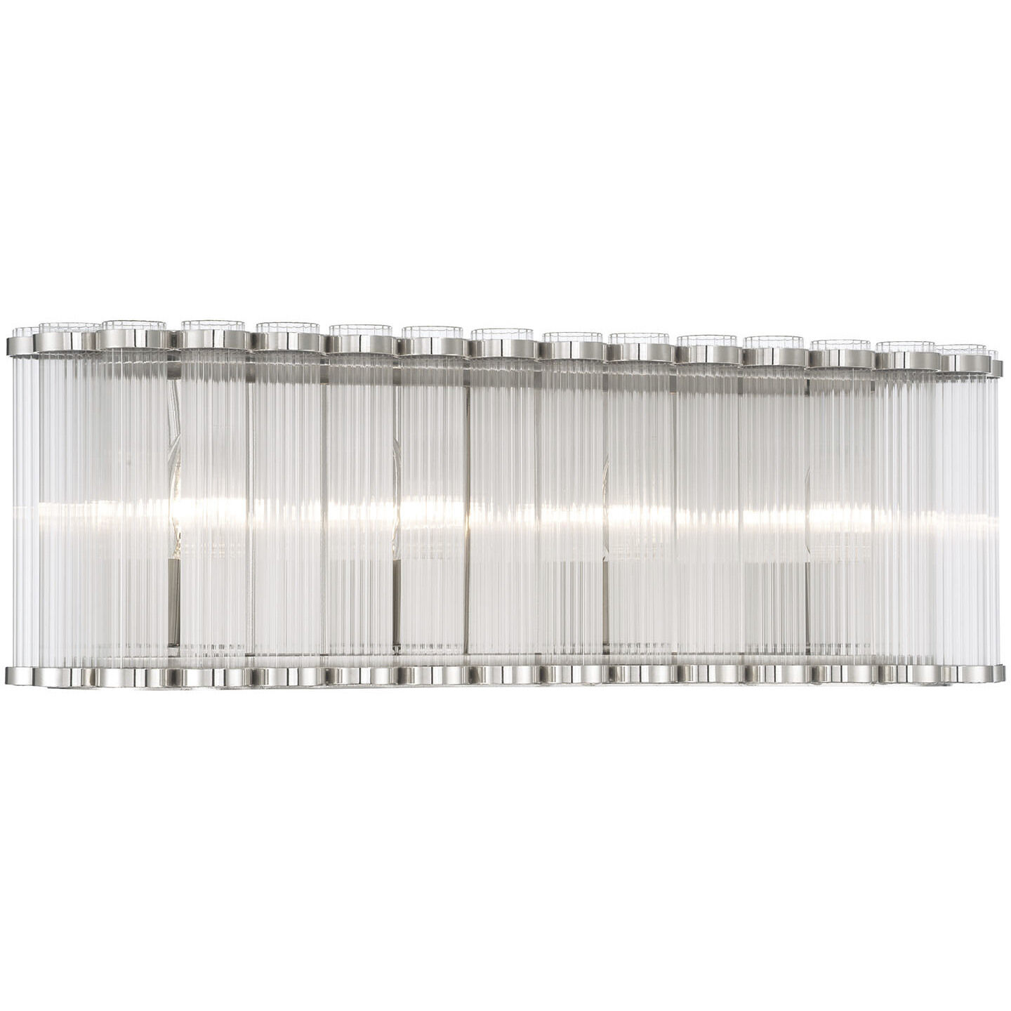 Glasbury 4 Light 23.75 inch Polished Nickel Vanity Light Wall Light