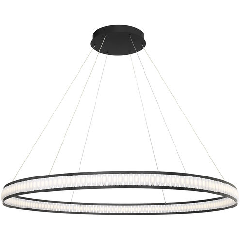 Forster LED 60 inch Black Chandelier Ceiling Light, Large