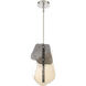 Grotto LED 8 inch Polished Nickel Pendant Ceiling Light