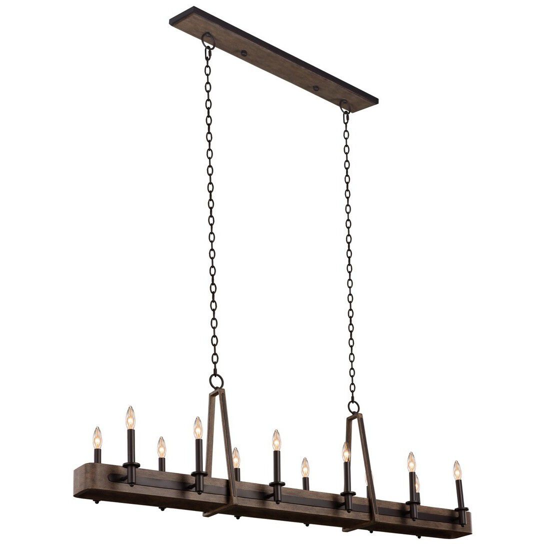 Duluth Island Linear Ceiling Light in Satin Bronze