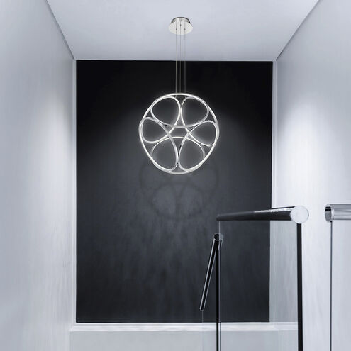 Glenview LED 24 inch Chrome Pendant Ceiling Light, Small