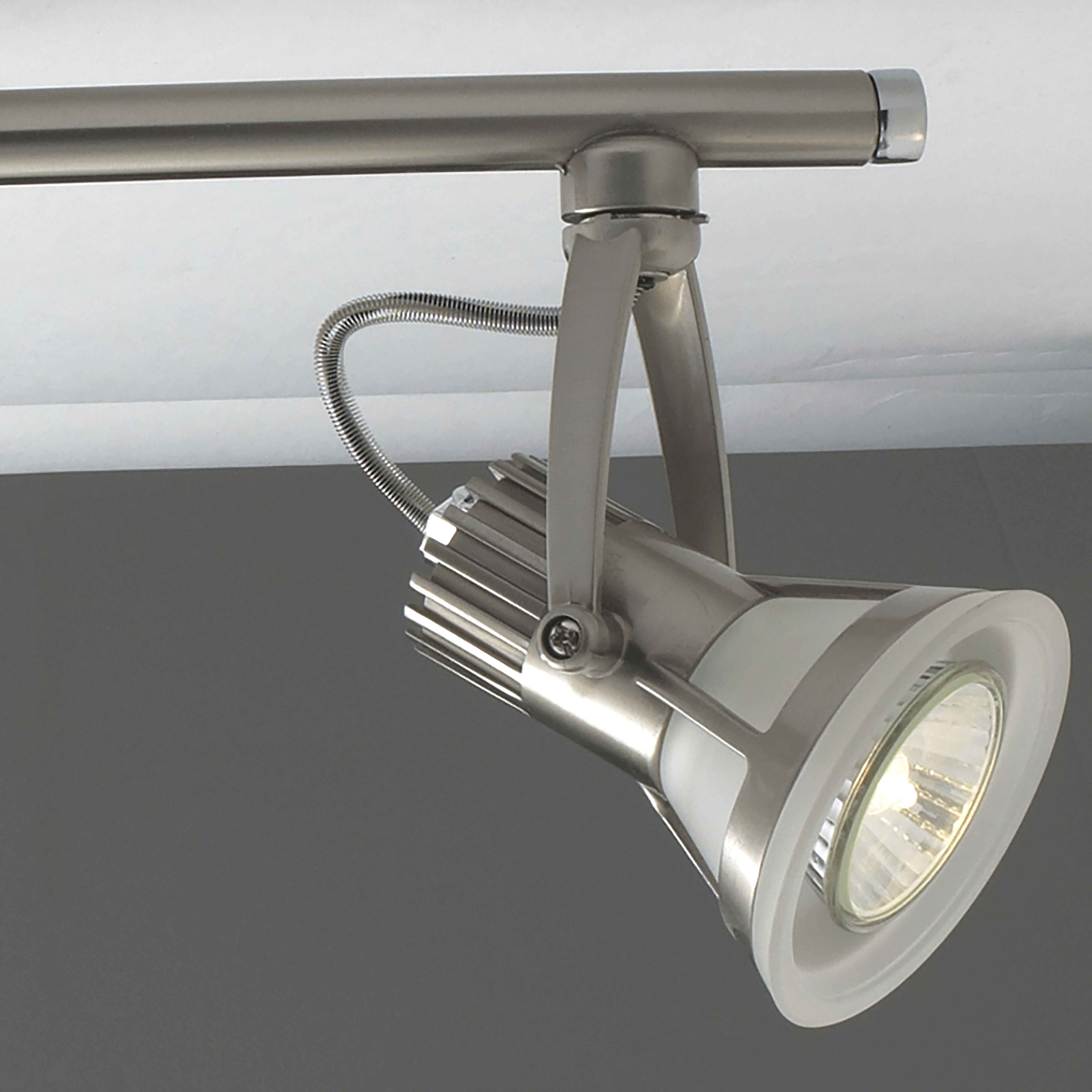 Vortex Satin Nickel Track Ceiling Light