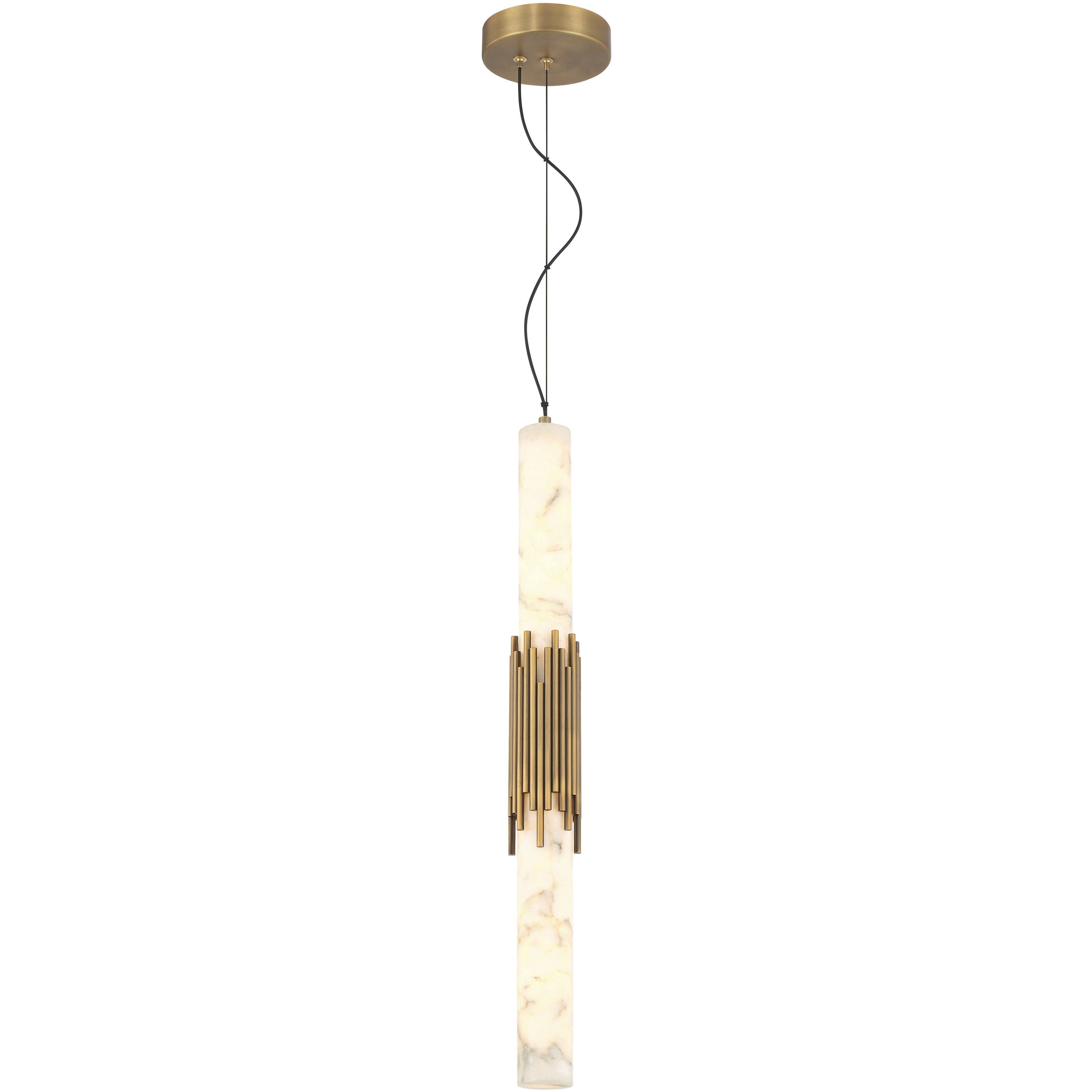 Venna LED 3 inch Antique Brass Pendant Ceiling Light