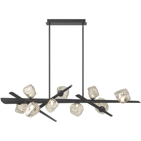 Thorah Linear Chandelier Ceiling Light in Graphite