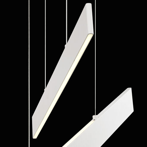 Rogers LED 1 inch White Pendant Ceiling Light, Large