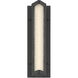 Hy50 LED 16 inch Sand Black Outdoor Wall Sconce