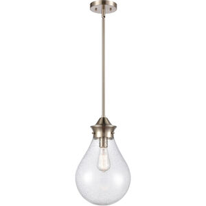 Genesis LED 9.88 inch Satin Nickel Mini Pendant Ceiling Light