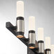 Albany LED 32.25 inch Silver and Black Vanity Light Wall Light