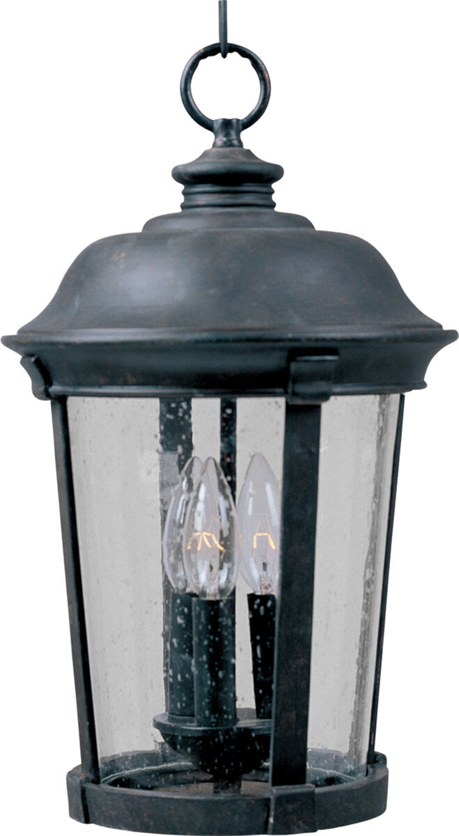 Dover DC 3 Light 10 inch Bronze Outdoor Hanging Lantern