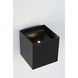 Bloc LED 4.33 inch Black Outdoor Wall Mount