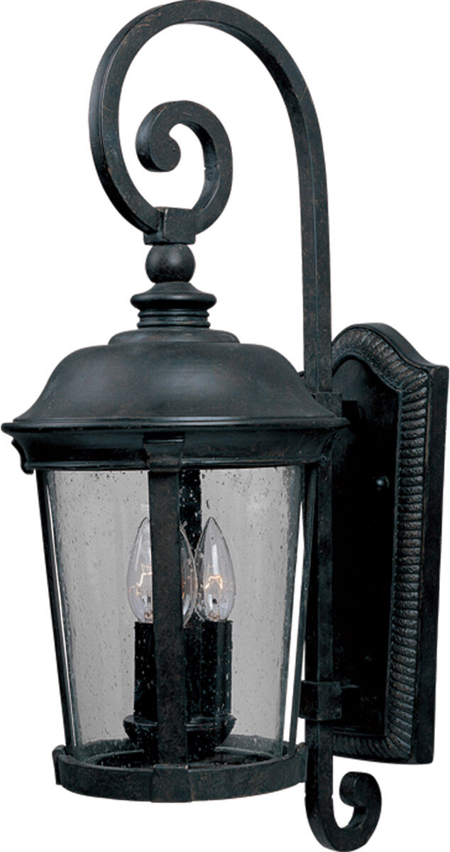Dover DC 3 Light 25 inch Bronze Outdoor Wall Mount