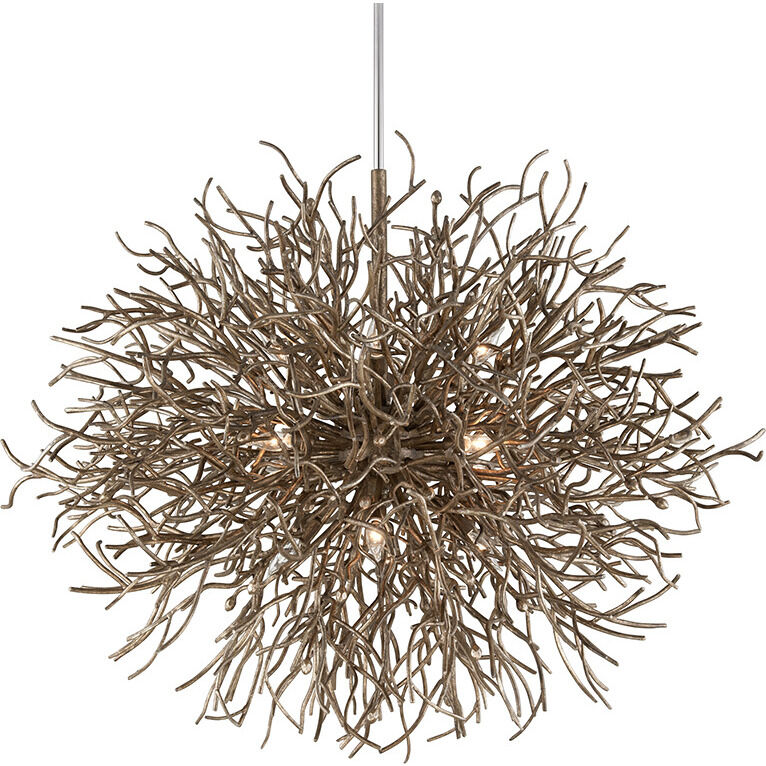 Sierra 12 Light 50 inch Distressed Bronze Chandelier Ceiling Light