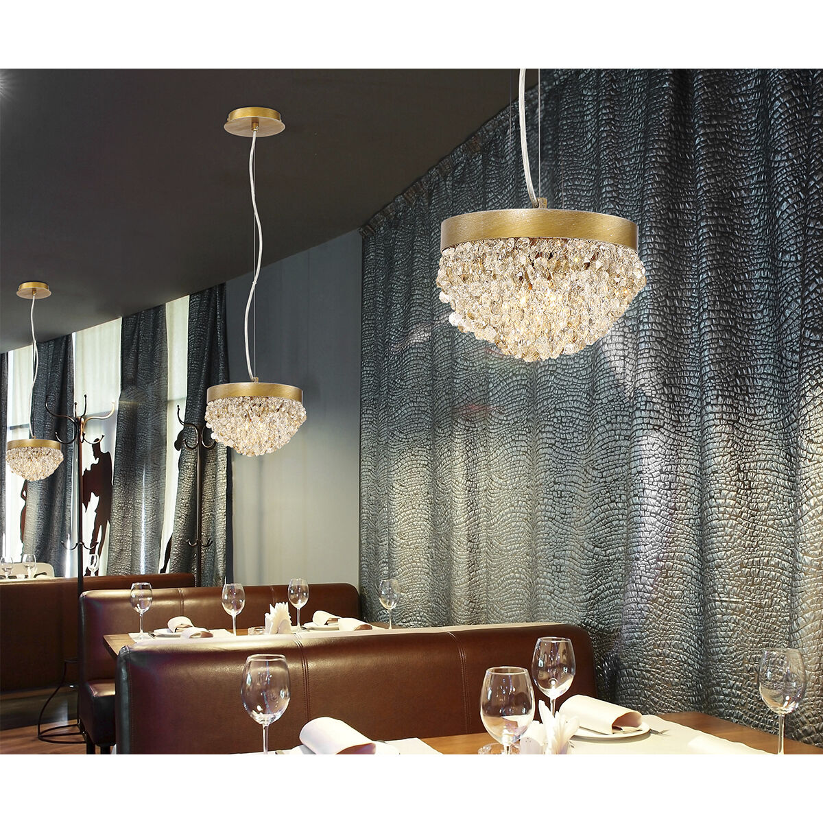 Mondo 10 Light 11 inch Antique Gold Chandelier Ceiling Light