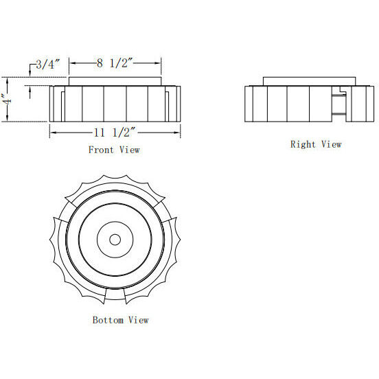 Roslington LED 11.5 inch Gold Flush Mount Ceiling Light