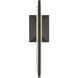 Aelin LED 18 inch Matte Black Outdoor Wall Sconce