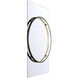 Trails 46 X 30 inch Matte Black LED Mirror
