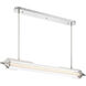 Espada Linear Chandelier Ceiling Light in Polished Nickel