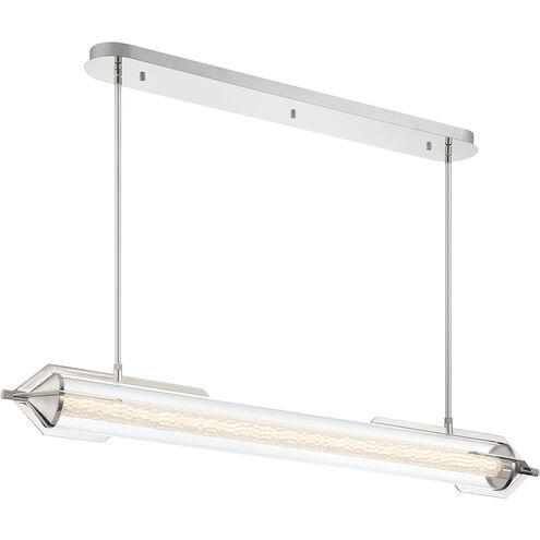 Espada Linear Chandelier Ceiling Light in Polished Nickel