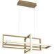 Bordo Linear Chandelier Ceiling Light in Gold