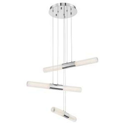 Crossley LED 33 inch Chrome Chandelier Ceiling Light