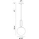 Prospect 1 Light 9.75 inch Gold Pendant Ceiling Light, Small