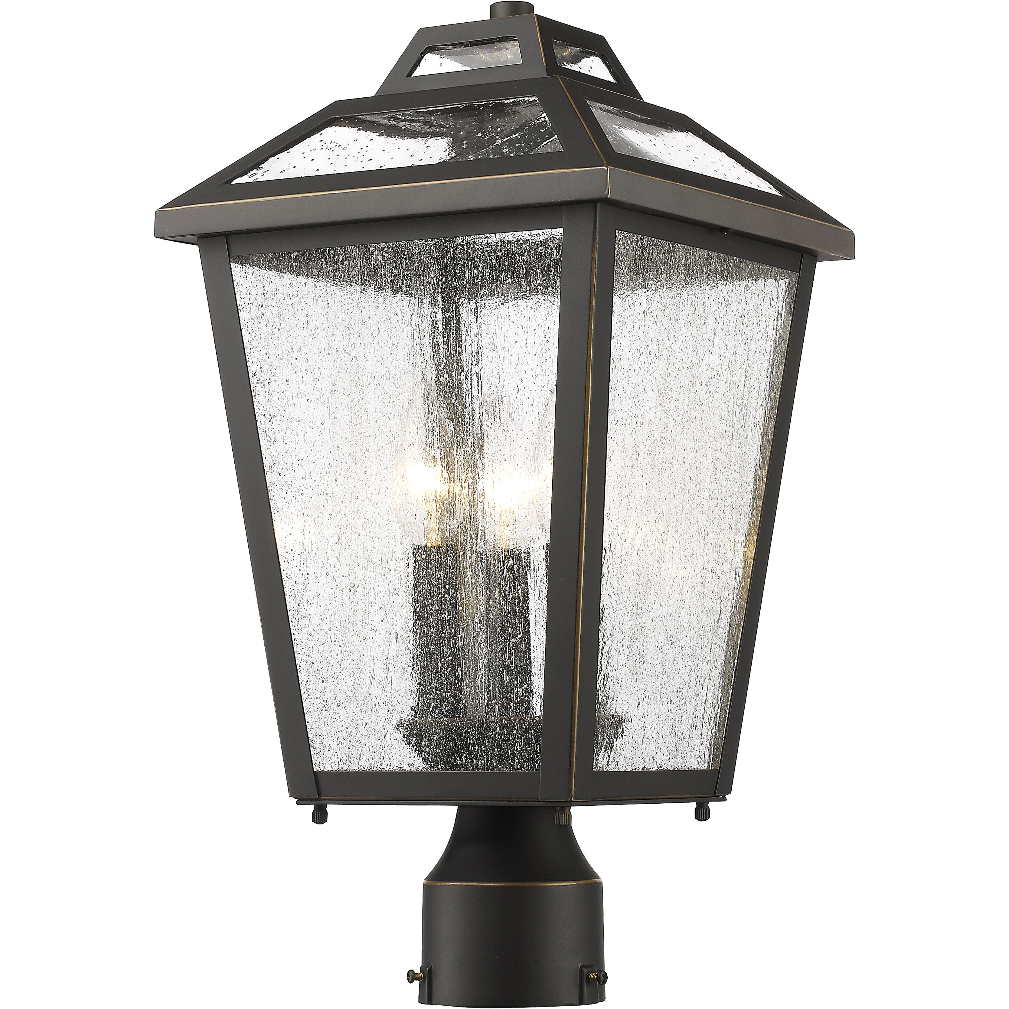 Bayland 3 Light 9.00 inch Post Light & Accessory
