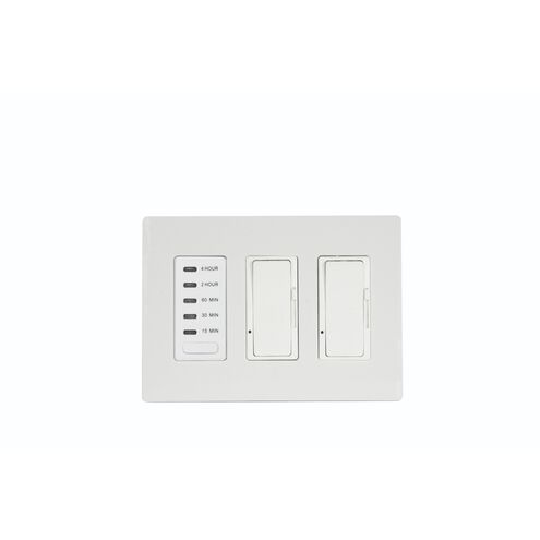Ontario 5 X 3 inch White Patio Heater Dimmers and Timer in Two
