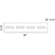 Olson LED 24 inch Black Vanity Light Wall Light