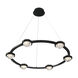 Circolo LED 36 inch Black Chandelier Ceiling Light