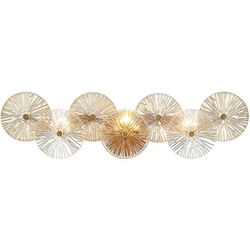 Sue Anne 3 Light 29.5 inch Gold Vanity Light Wall Light