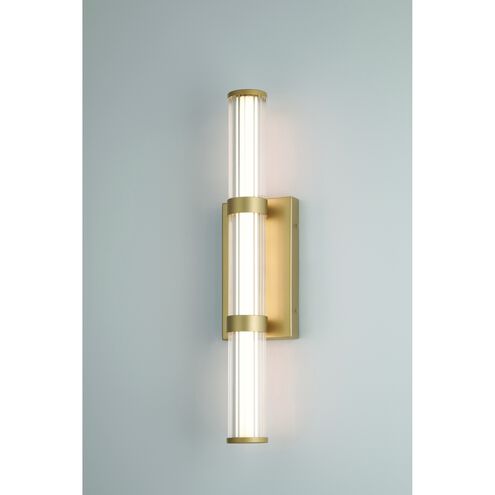 Fayton 1 Light 21 inch Gold Outdoor Wall Sconce