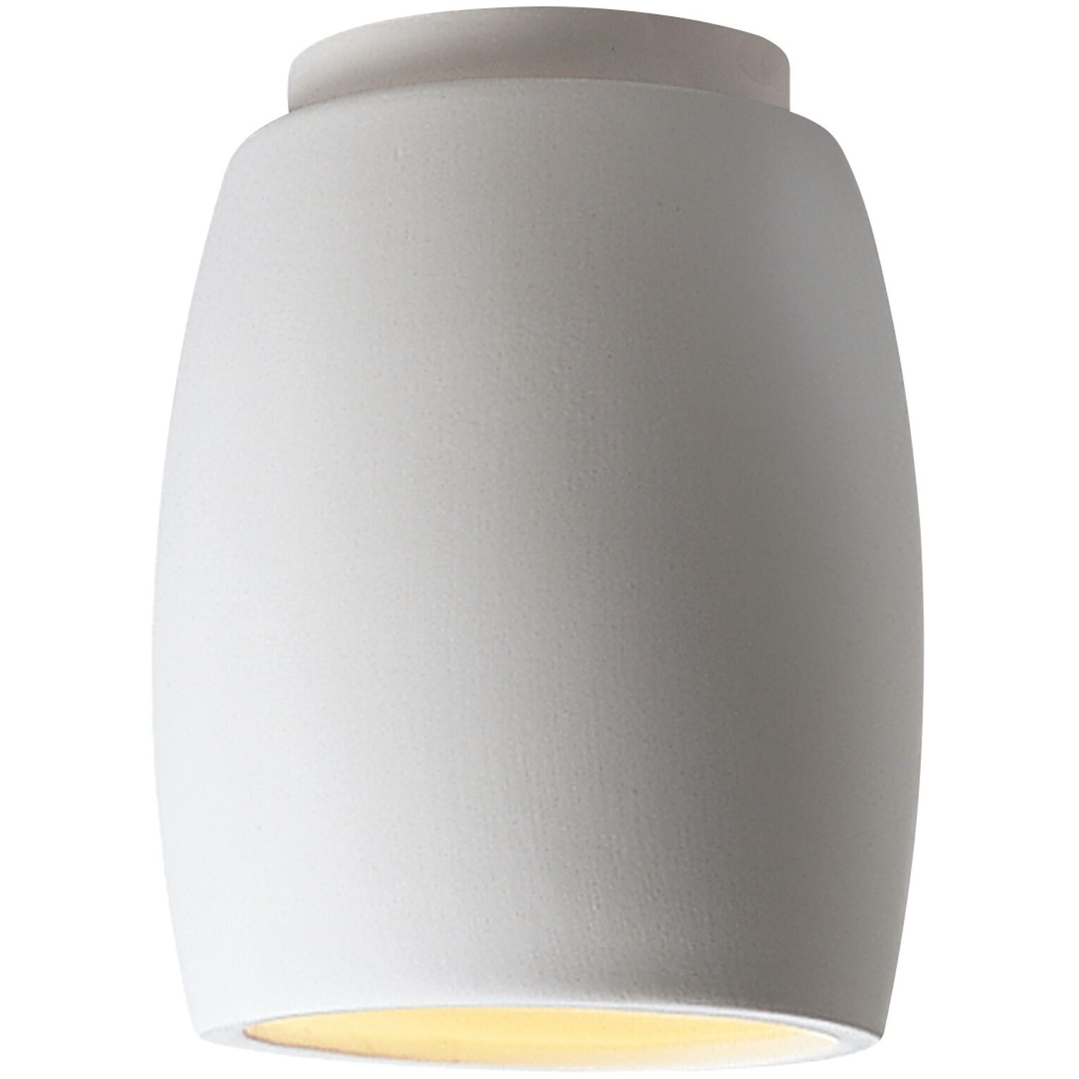 Radiance Curved LED 6.75 inch Vanilla Gloss Outdoor Flush-Mount