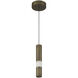 Ronda 1 Light 2 inch Weathered Brass Standard Pendant Ceiling Light