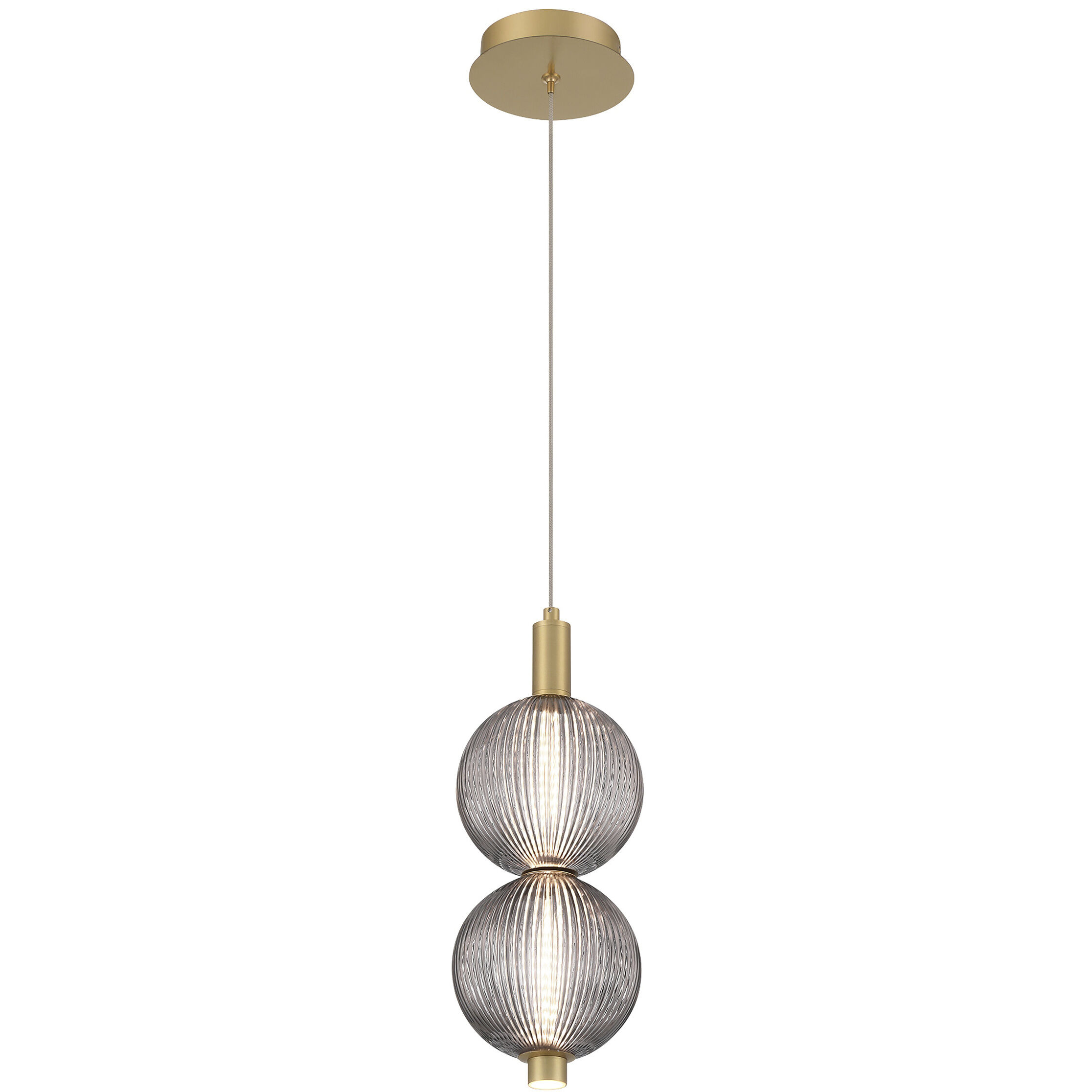Palmas 2 Light 6 inch Gold Mini Pendant Ceiling Light