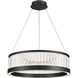 Empra LED 30.13 inch Matte Black Chandelier Ceiling Light