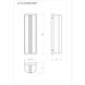 Langferd 1 Light 16 inch Black Outdoor Wall Sconce