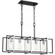 Stafford LED 10 inch Chrome/Black Chandelier Ceiling Light