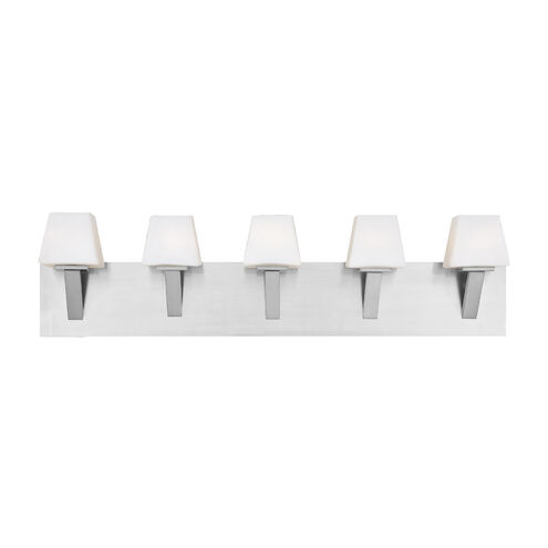 Anglo 5 Light 33 inch Satin Nickel Vanity Light Wall Light