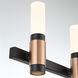 Albany LED 26.5 inch Brass and Black Vanity Light Wall Light