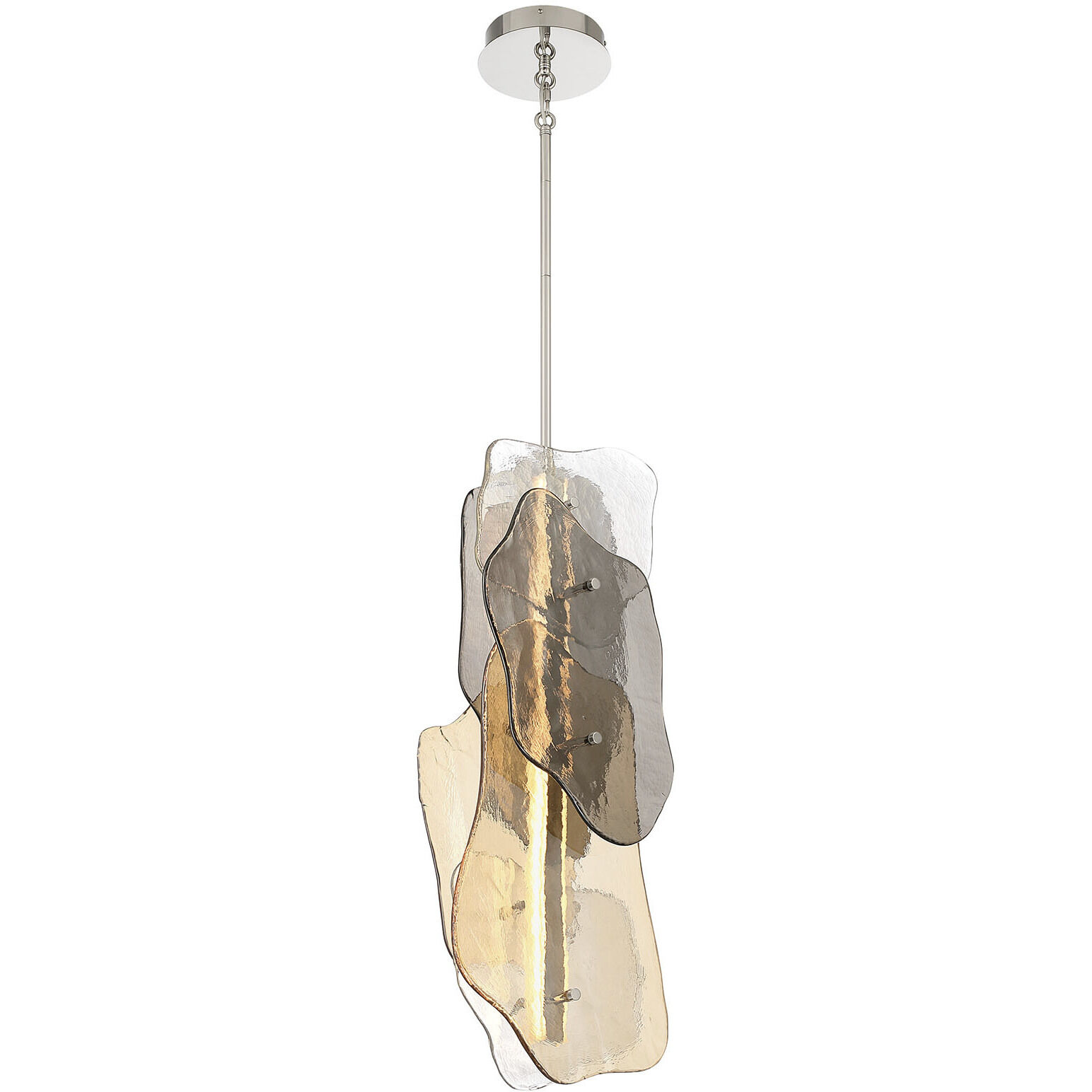Grotto LED 8.5 inch Polished Nickel Pendant Ceiling Light