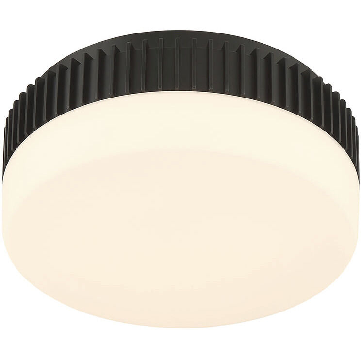 Purgos LED 12 inch Matte Black Flush Mount Ceiling Light