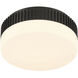 Purgos LED 12 inch Matte Black Flush Mount Ceiling Light