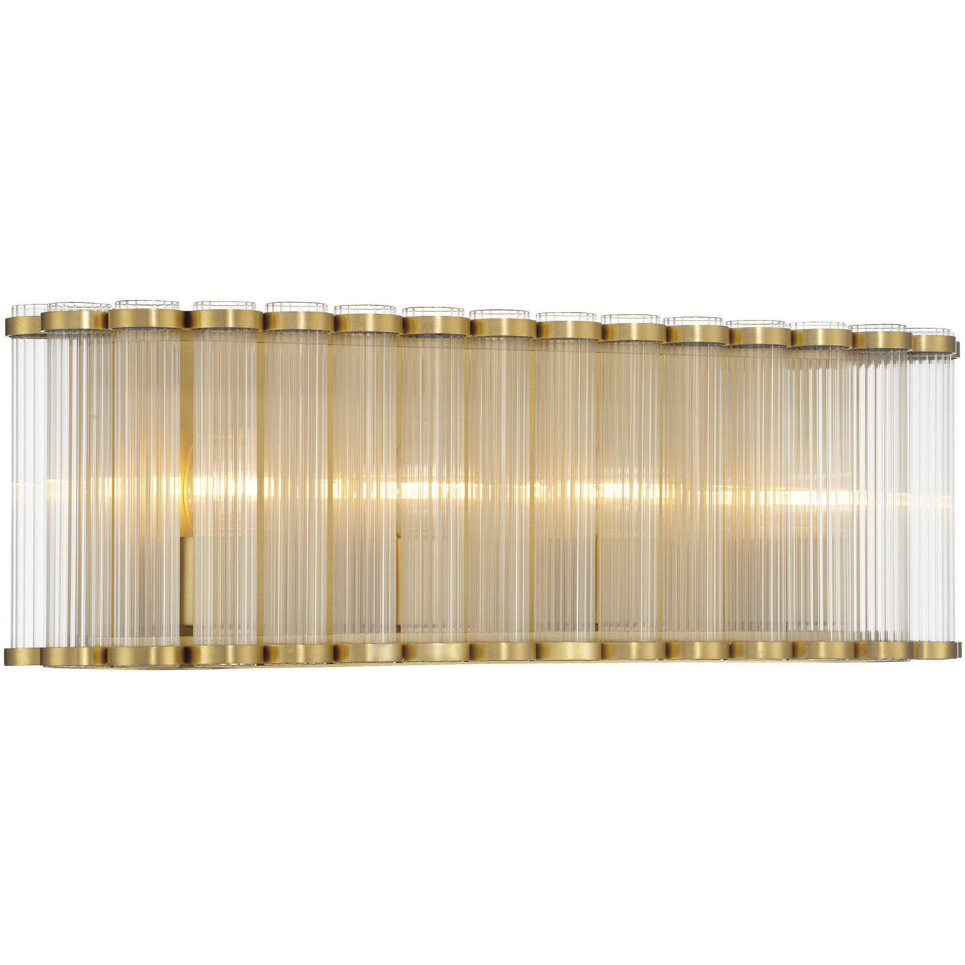 Glasbury 4 Light 23.75 inch Gold Vanity Light Wall Light