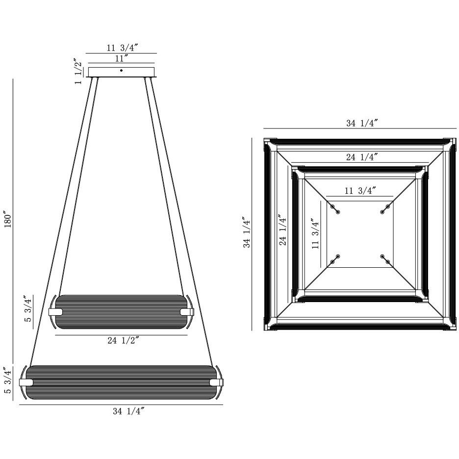 Neoness LED 34.25 inch Weathered Brass Grand Chandelier Ceiling Light in Clear