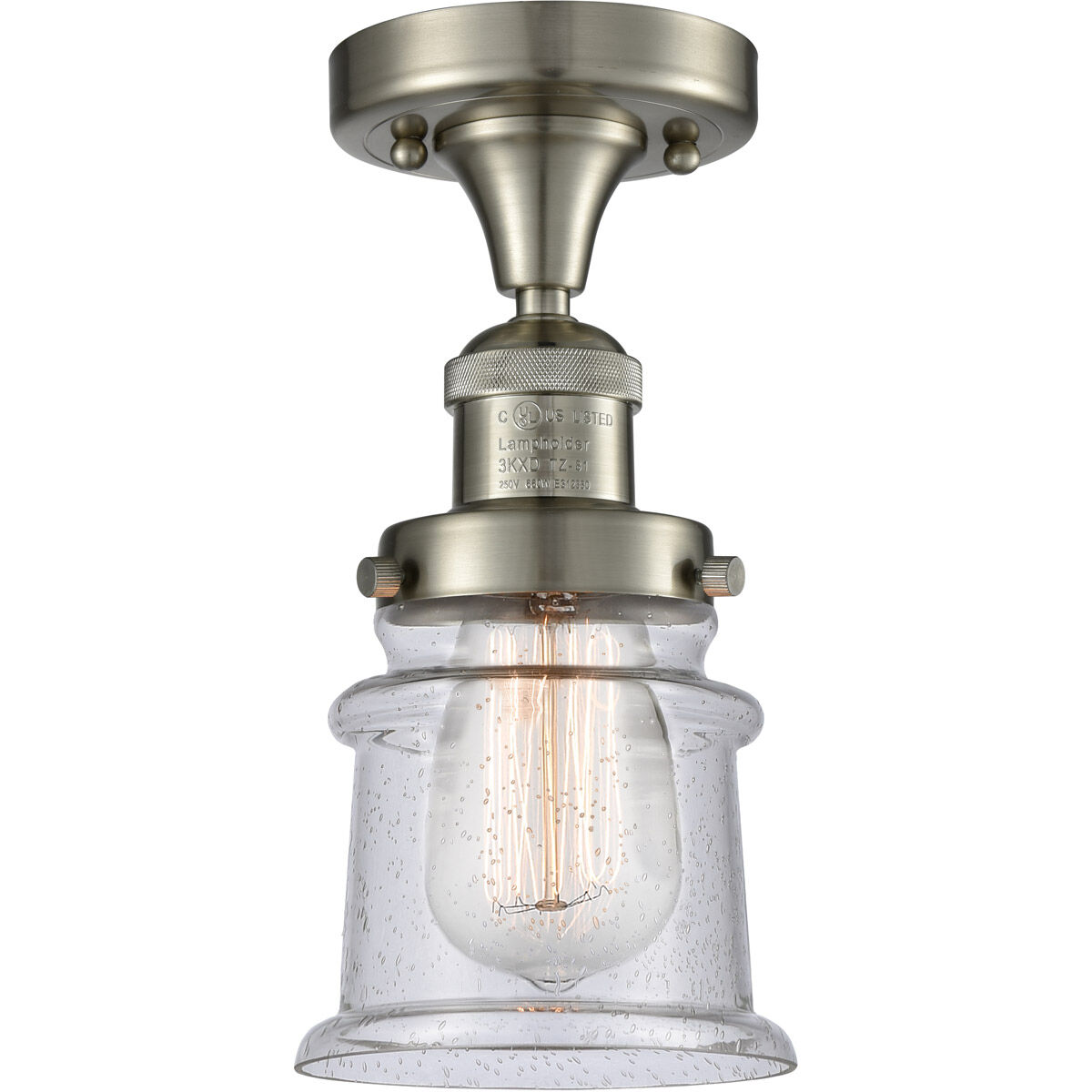 Franklin Restoration Small Canton 1 Light 6.00 inch Semi-Flush Mount