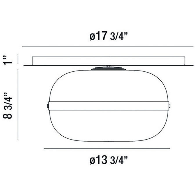 Nottingham 1 Light 13.75 inch Brass Flush Mount Ceiling Light, Medium