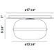 Nottingham 1 Light 13.75 inch Brass Flush Mount Ceiling Light, Medium